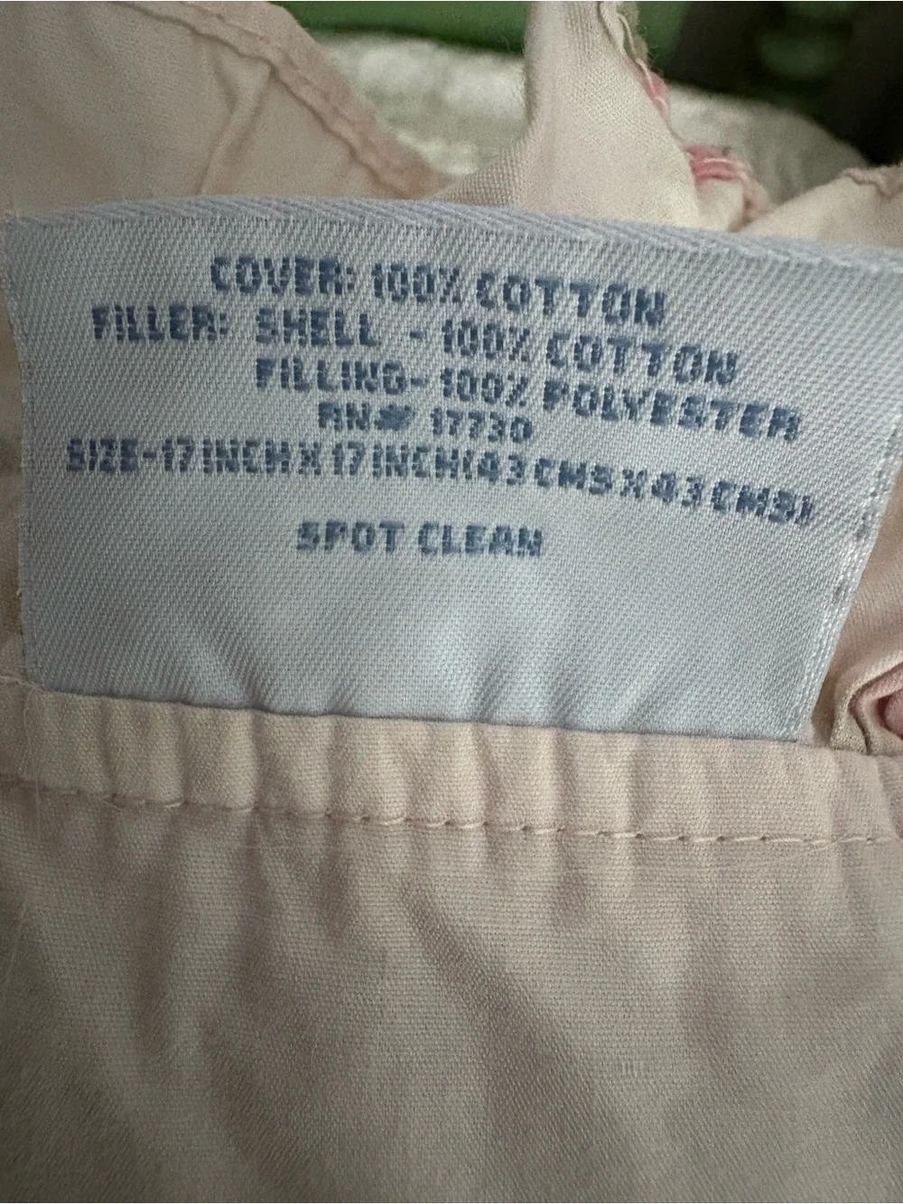 Simply Shabby Chic Pink Ruffle Pilllow Has Flaw See photos